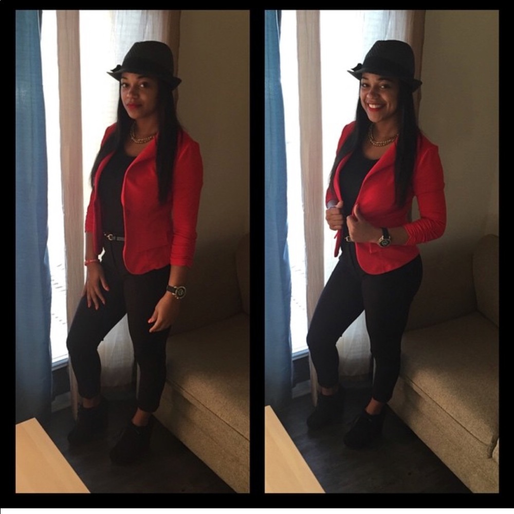 Red blazer